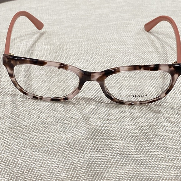 PRADA eye 👁️ glasses 👓 brown pink made in Italy VPR 13 V 51 17 ROJ 101 140 - Picture 9 of 16